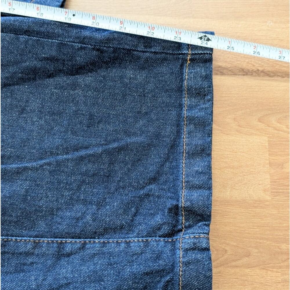 Anthropologie Pilcro Izzie Relaxed Pull-On Barrel Jeans Womens S Navy Fuse Wash - Picture 9 of 9